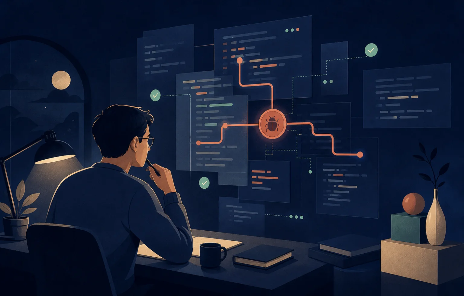 Developer workspace illustrating structured code inspection and formatting